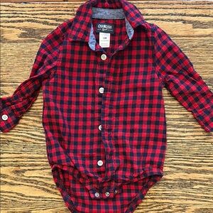 OshKosh B'gosh Red Plaid Kids Shirt